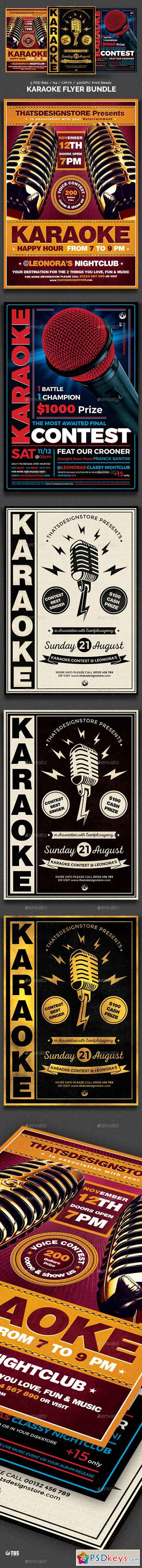 Karaoke Flyer Bundle 18101092
