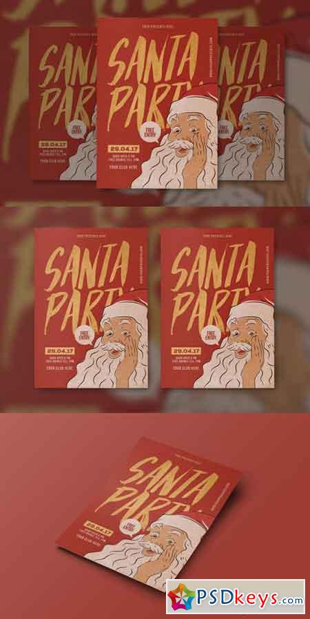 Santa Party Flyer