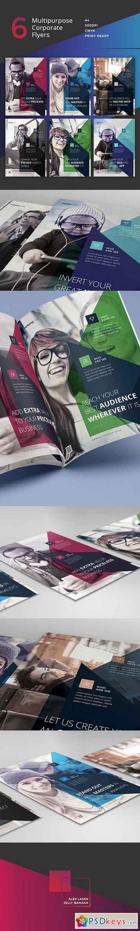 6 Multipurpose Business Flyers, Ads 752602
