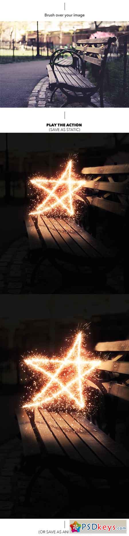 Gif Animated Sparkler Photoshop Action 18984546