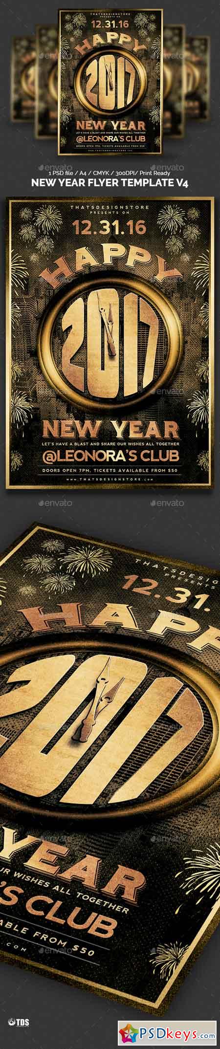New Year Flyer Template V4 13503090