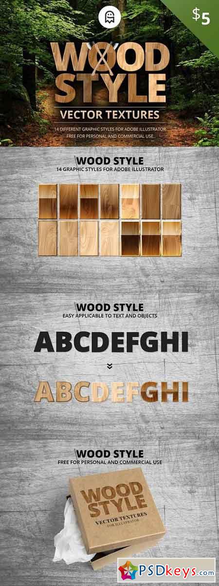 Wood Style Vector Textures 1099240