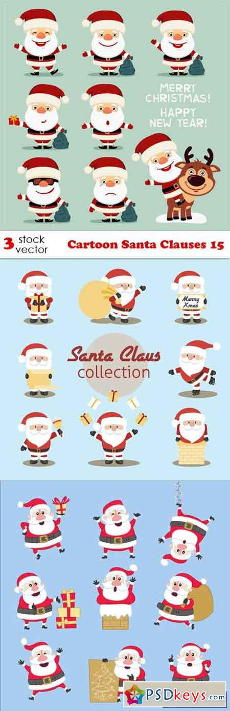 Cartoon Santa Clauses 15