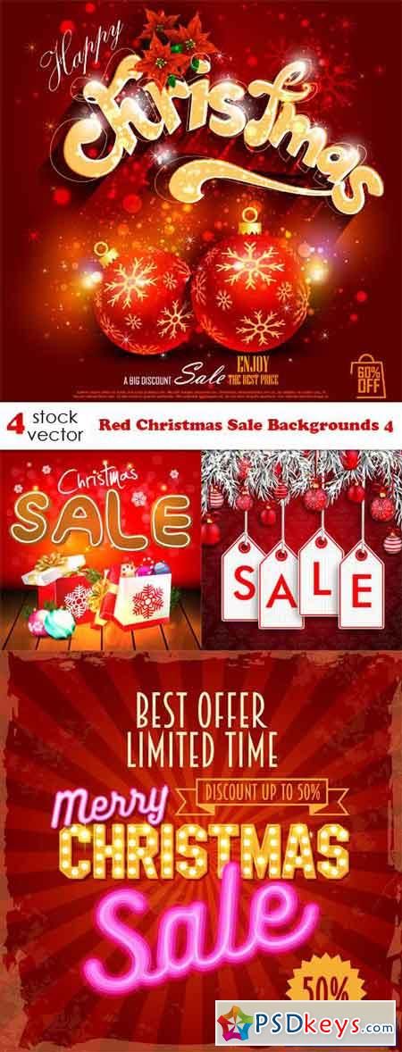 Red Christmas Sale Backgrounds 4