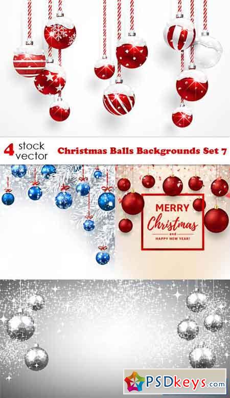 Christmas Balls Backgrounds Set 7