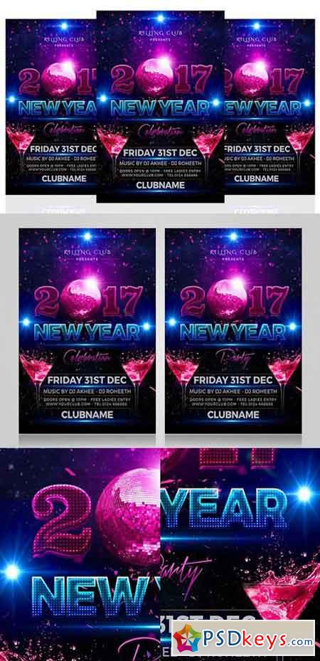 New Year Party Flyer 1098458