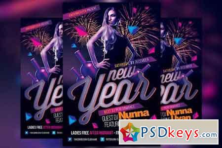 New Year Party Event Flyer 1099354