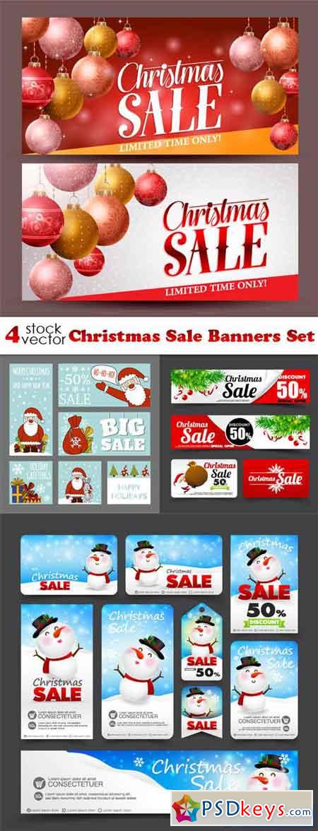 Christmas Sale Banners Set