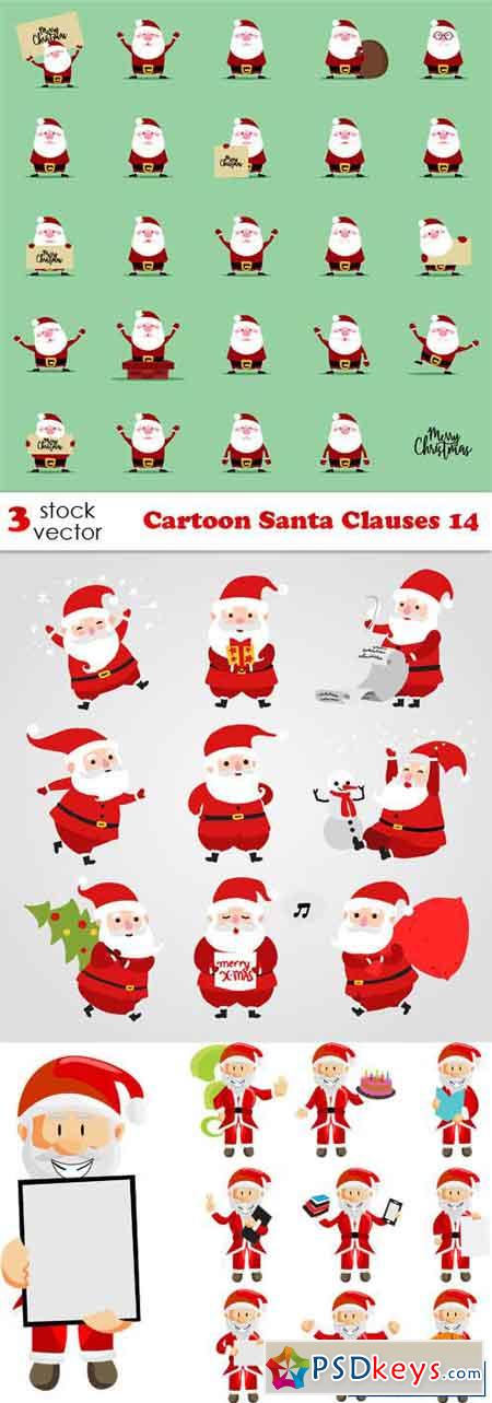 Cartoon Santa Clauses 14