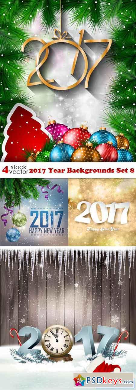 2017 Year Backgrounds Set 8