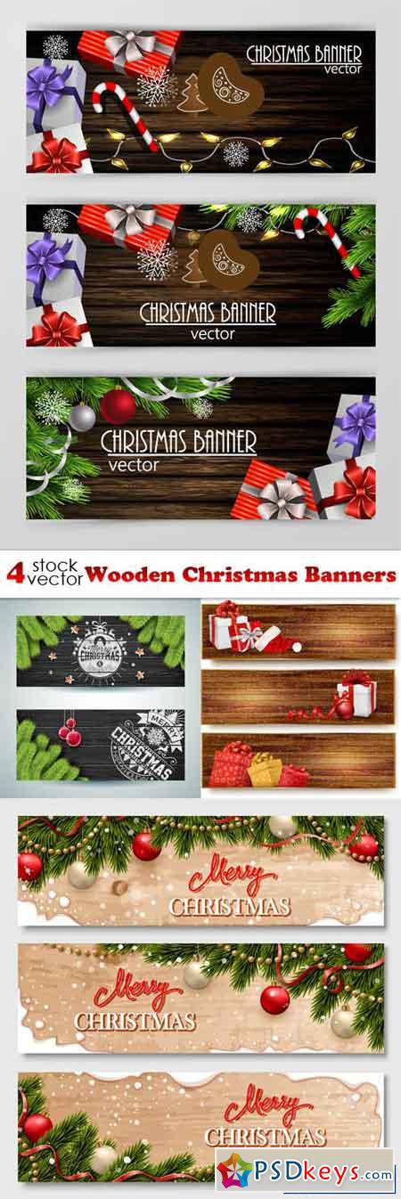 Wooden Christmas Banners