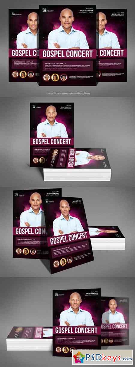 Living Gospel Church Concert Flyer 753050