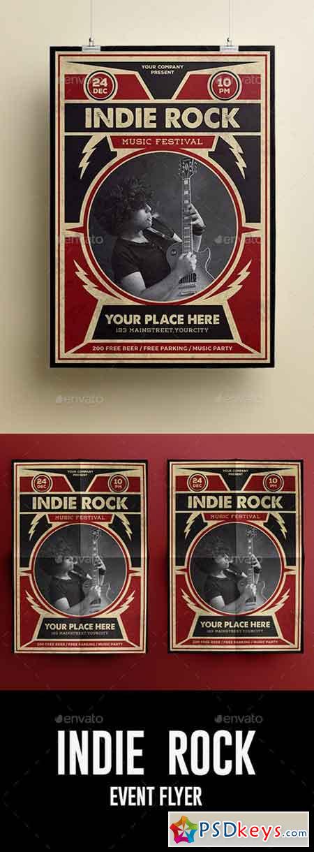 Indie Rock Flyer 18885439