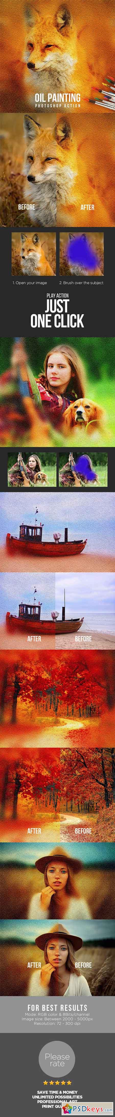 Oil Painting Photoshop Action 19175001
