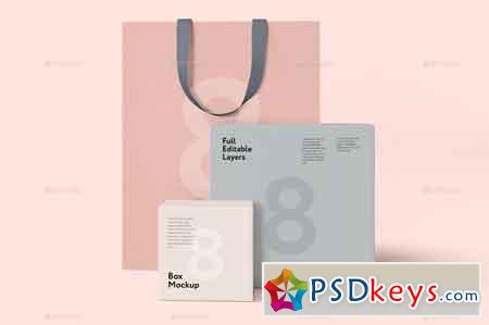 Box and Bag Mock-up 18381294