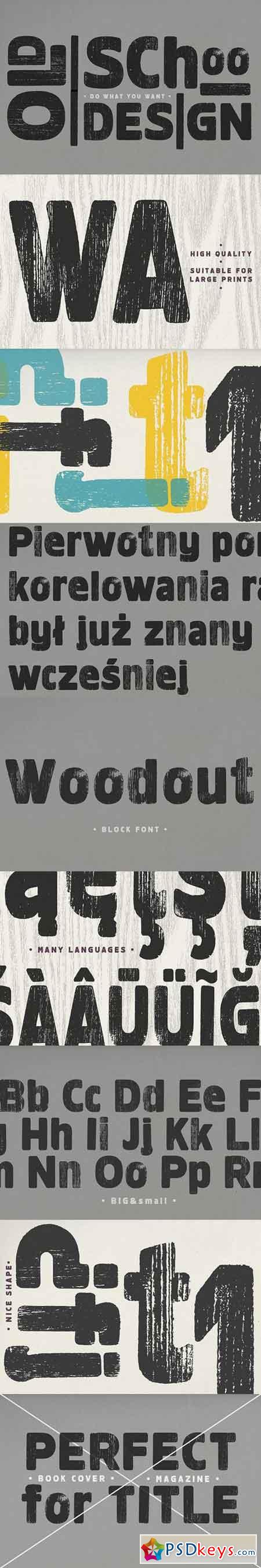 Woodout font 1109534