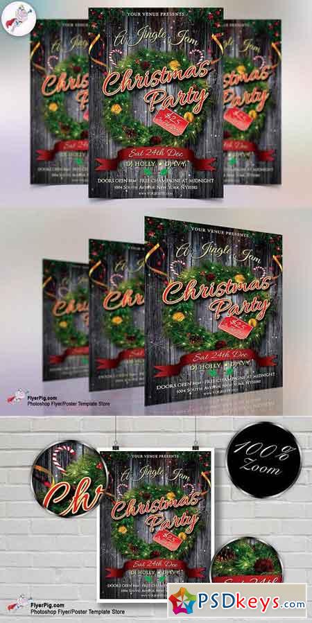 Christmas Jingle Jam Flyer Template 1112348