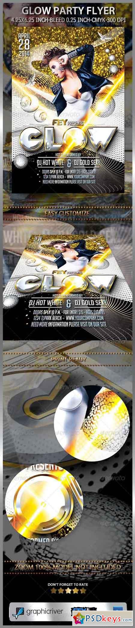 Glow Party Flyer 7575889
