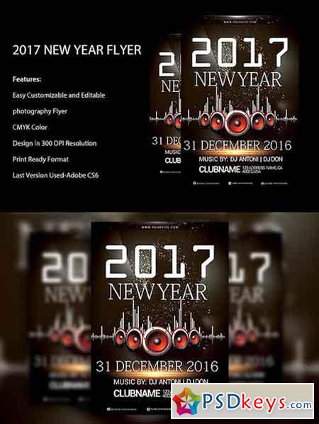 New Year Eve Party Flyer Template 1070866