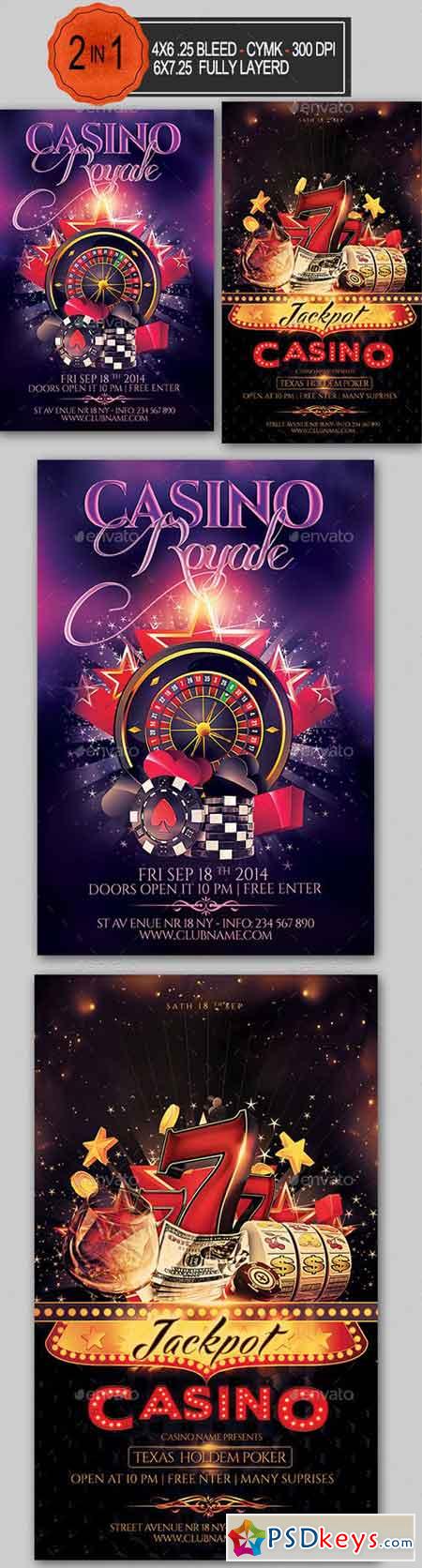 free casino psd flyer templates for photoshop