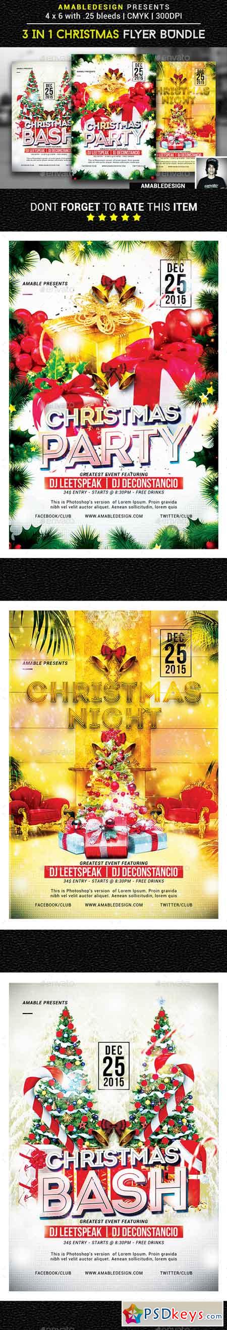 3 in 1 Christmas Flyer Poster Vol.1 18867327