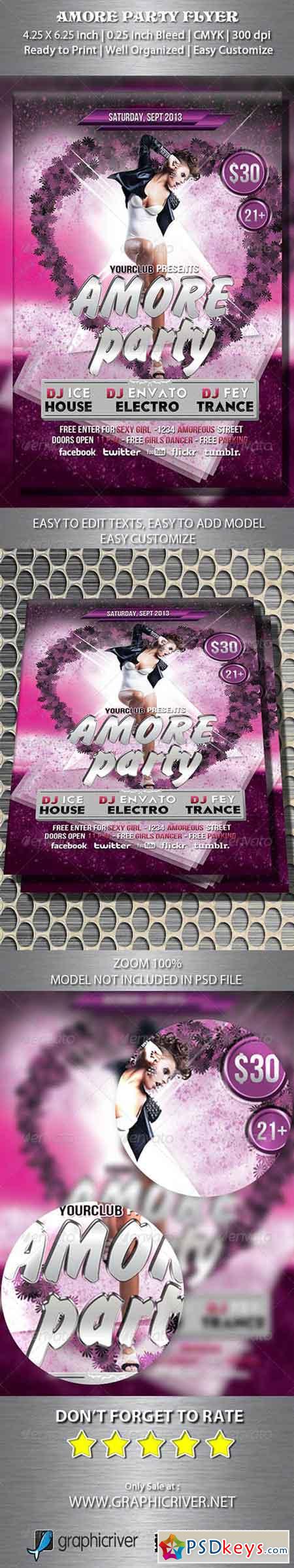 Amore Party Flyer 5365824