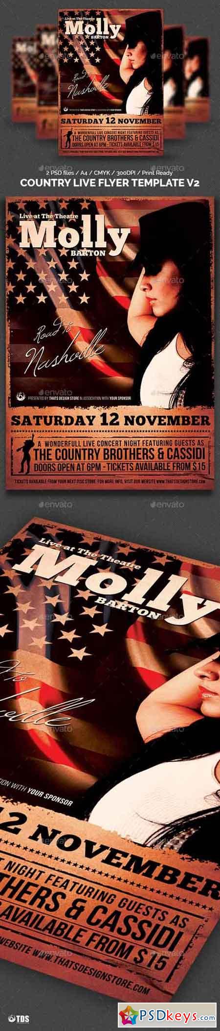 Country Live Flyer Template V2 8055448