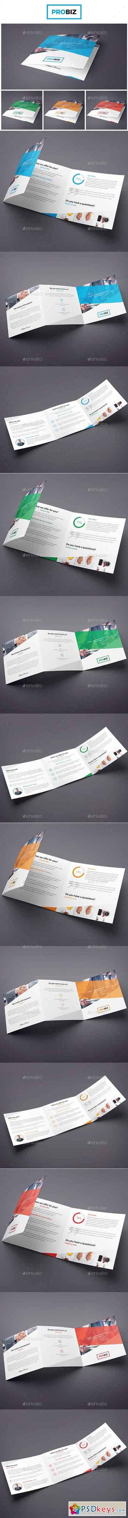 ProBiz  Business and Corporate Brochure Tri-Fold Square 19003034