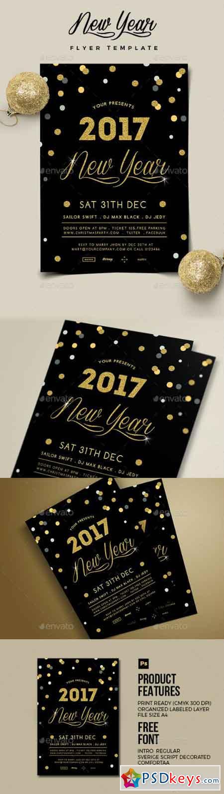 New Year Flyer 19078783