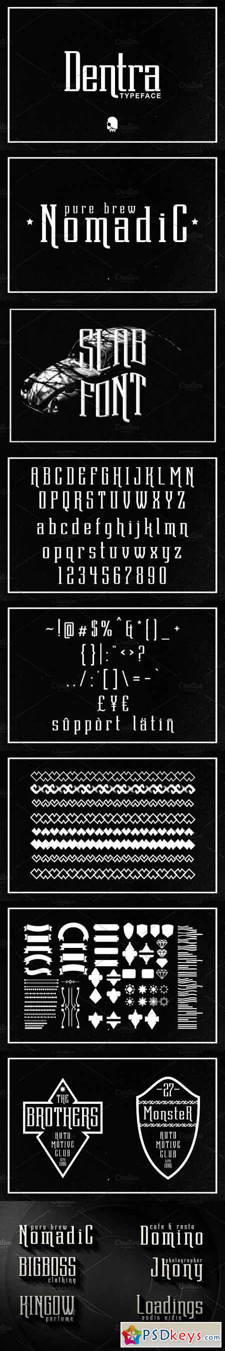 Dentra Typeface 1121611