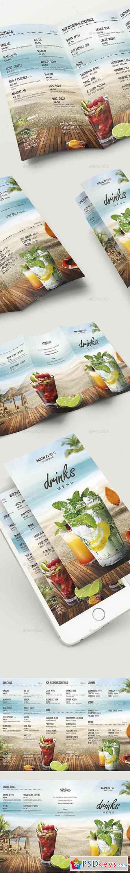 Drinks Menu Template 17137904