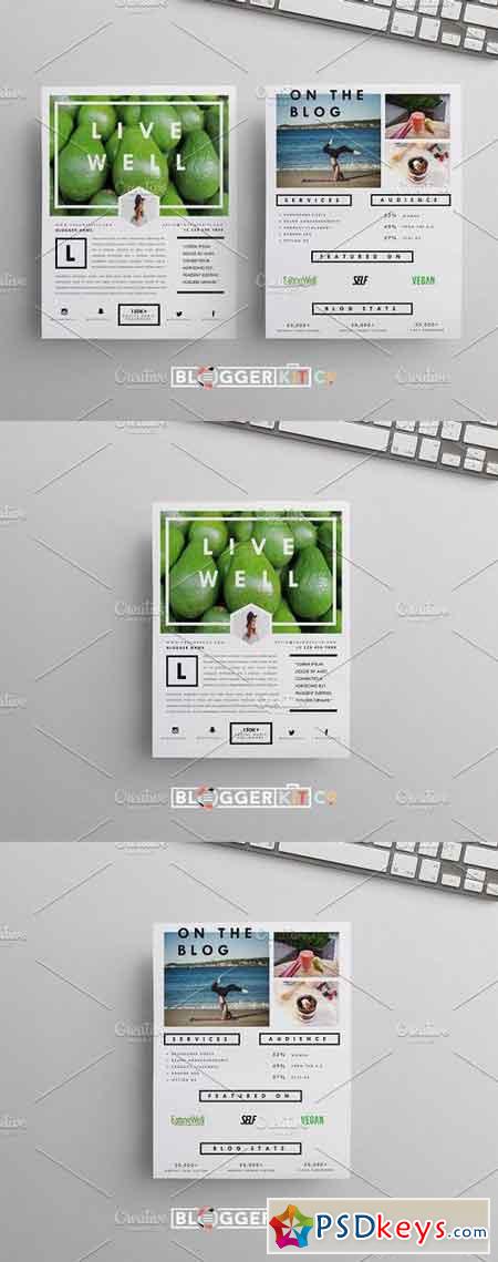 Blog Media Kit Template Two Pages 798949