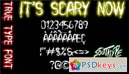 its Scary Now St font
