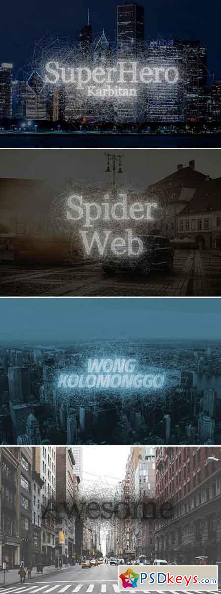 Spider Webs Text Effect 1136838