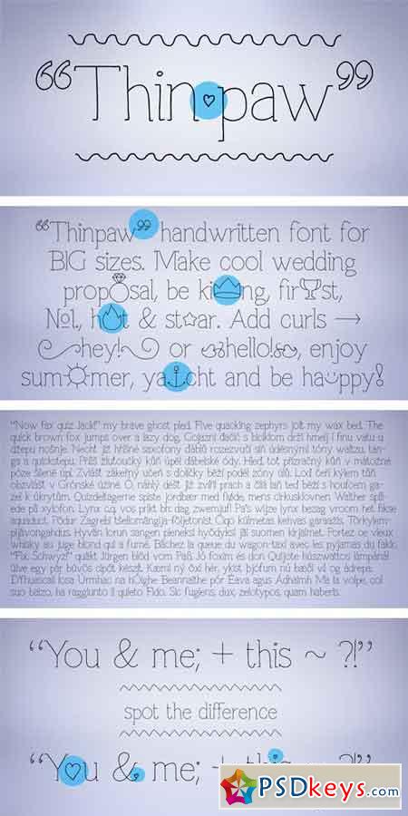 Thinpaw Font