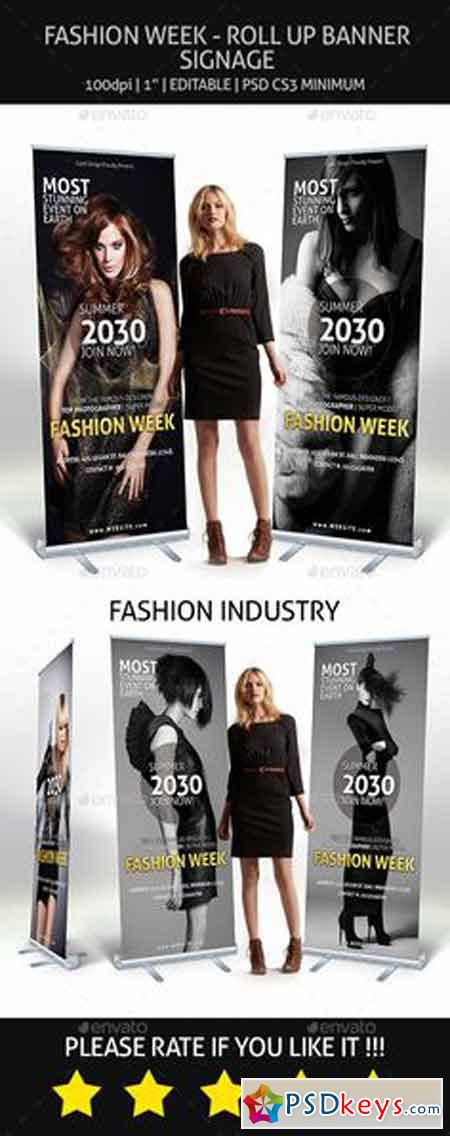 Fashion - Roll Up Banner Signage 9136574