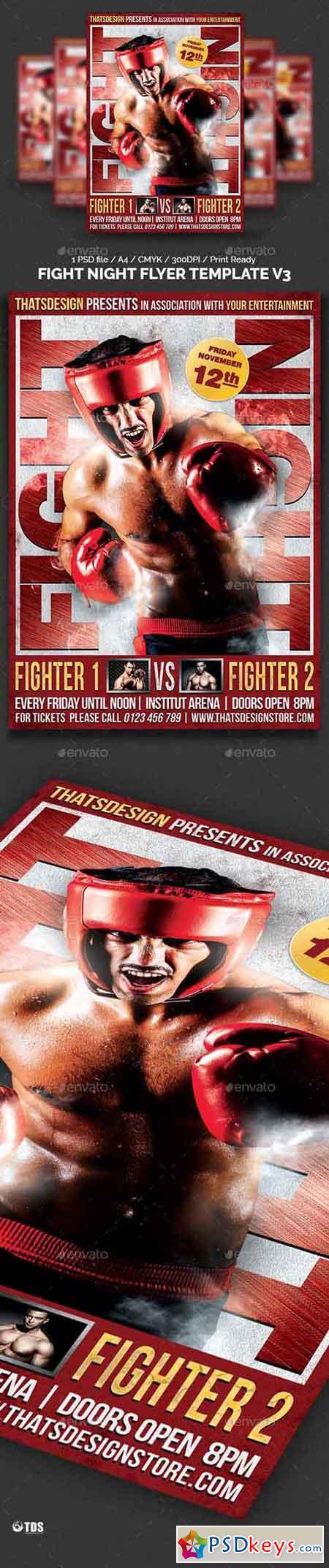 Fight Night Flyer Template V3 12341553