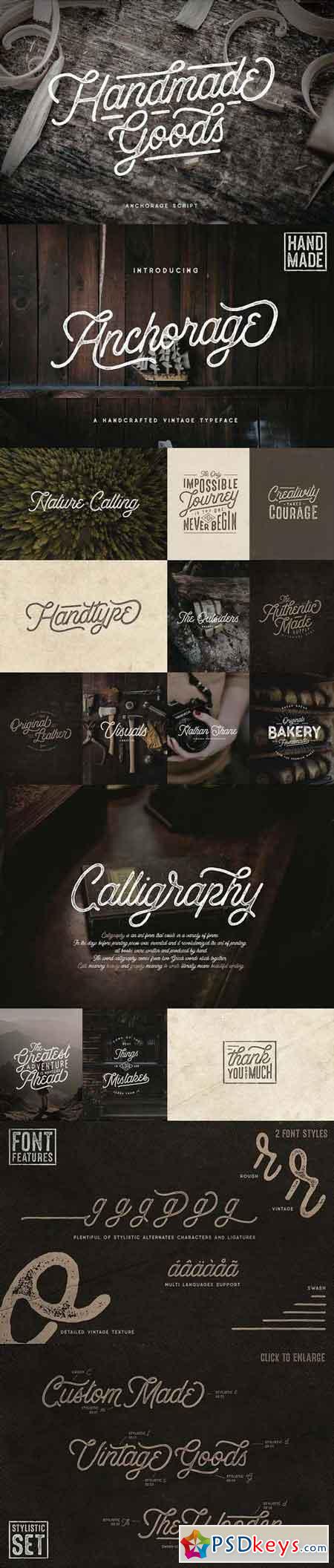 Anchorage - Vintage Script Typeface 1073848