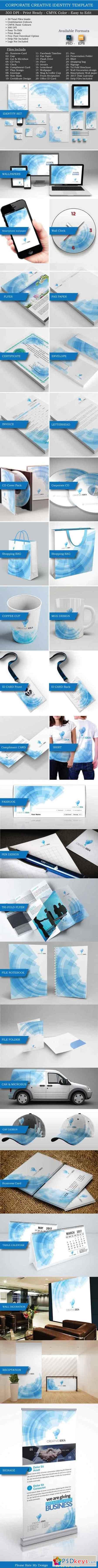 Creative Idea Corporate Identity set 669563