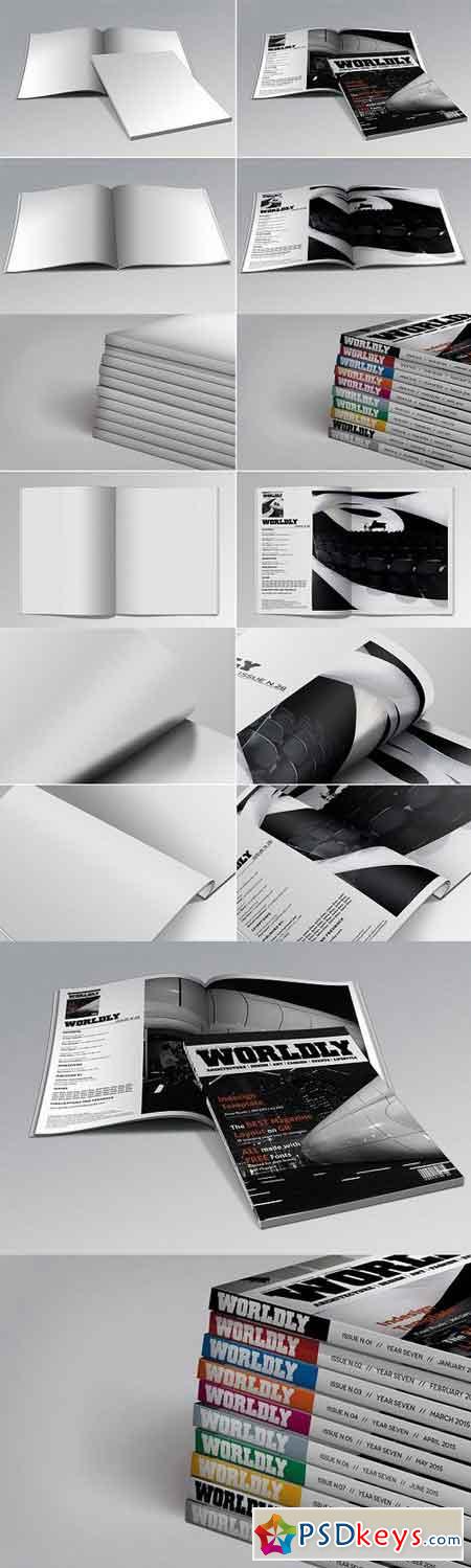 Realistic Magazine Mockups 836241