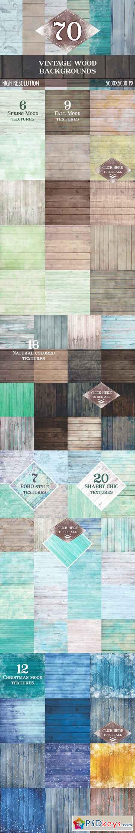 70 Vintage Wood Textures 694341