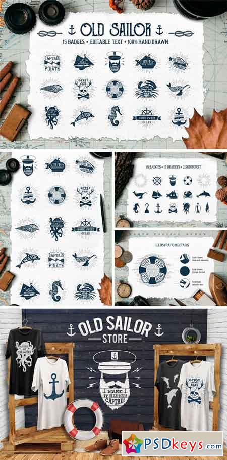 Old Sailor (Vintage Badges part1) 1146917