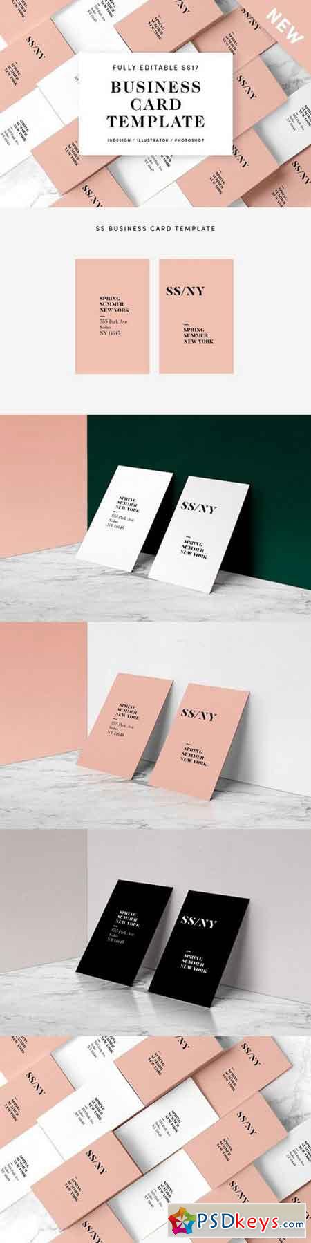 SS Fashion Business Card Template 1151598