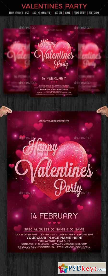 Valentines Day Flyer 19237733