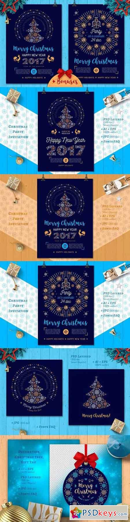 Christmas Party Poster and Cards 1062377