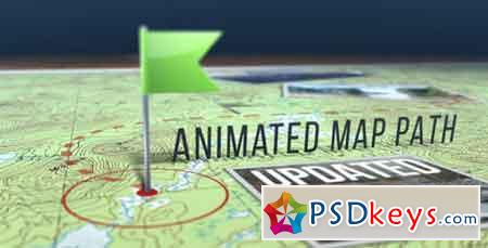 Animated Map Path 17511599 - After Effects Projects