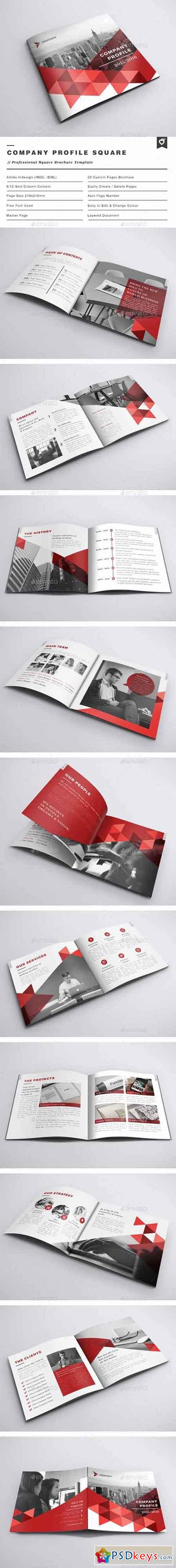 Company Profile Square Brochure 13214957