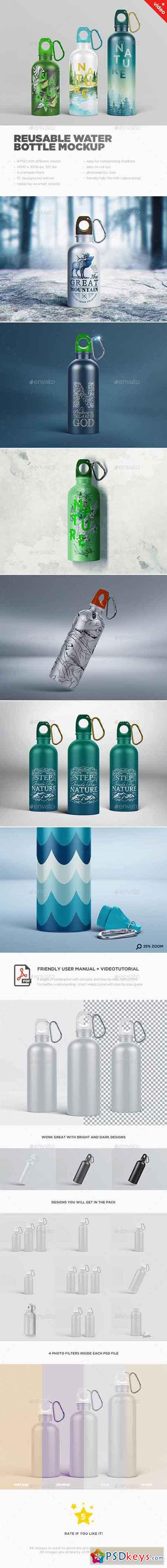 Reusable Water Bottle MockUp 16693550
