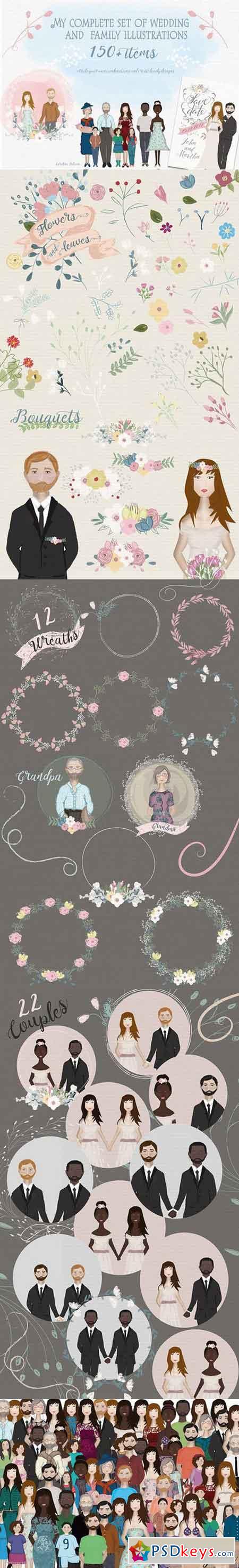 Set of Wedding and Family resources 1169325