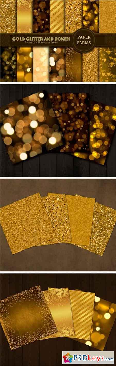 Gold Glitter and Bokeh 1164920